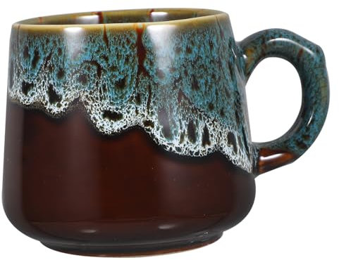 VINTORKY 1 Pz Boccale in Ceramica Tazze Per Tazza Di Cappuccino Simpatiche Tazzine Da Caffè Blue