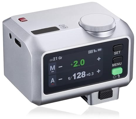 Vituord Mini Flash intégré, 560 °, Temps de Recyclage de 1,5 s, HSS 1/8000, avec Griffe Porte-Accessoire, diffuseur, écran Tactile, Rechargeable, pour Appareil Photo Reflex numérique/argentique
