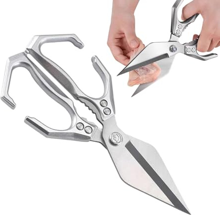 Forbici pollame - taglieri di carne maniglia ergonomica, utensili da taglio della cucina professionali | Preparazione di verdure di pesce di pesce di pollo