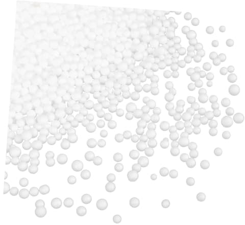 SAFIGLE White Foam Particle Bean Bag Filler Beads for Sofa Refill Cushion Filling Soft Comfortable Multipurpose Foam Filling for Bean Bag Chairs Lounging and Relaxation