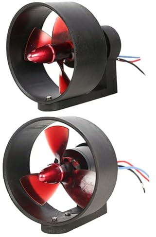 Eawfgtuw Unterwasser-Thruster, 16 V, 300 W, bürstenloser Motor, 1224 V, 40 A, ESC, Aluminium, Modell 3550, Nylon-Schale und Kv500 Abdeckung, Köderleistung, perfekt für RC, Schlepper, Boot oder Kanu