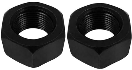 M8 M10 M12 Feingewinde-Sechskantmuttern - Güteklasse 8.8 Kohlenstoffstahl, schwarz oxidiert, GB6170 Standard-Präzisionsgewindemuttern(10pcs,M8x1.0mm)