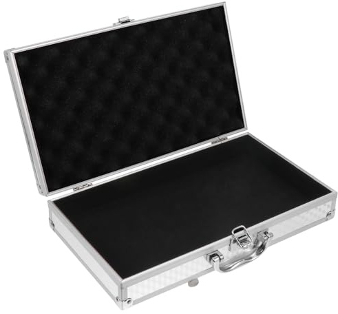 ULDIGI Robuster Aluminium Soundkartenkoffer mit Abs und MDF Schutz Tragbarer Eleganter Soundkarten Aufbewahrungskoffer für Reisen und Alltag