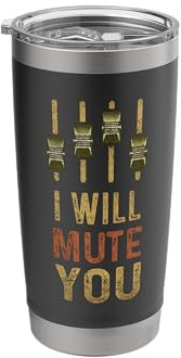Audio Engineer Sound Guy Mixing Console Desk Technician Stainless Steel Insulated Tumbler