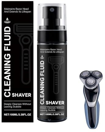 Shaver Cleaning Fluid & Lubricant Spray,100ml Shaver Cleaner Spray for Electric Razors,Trimmer Cleaner,Easy Cleaning,Rust Prevention & Lubricating Care,Helps Remove Hair and Debris