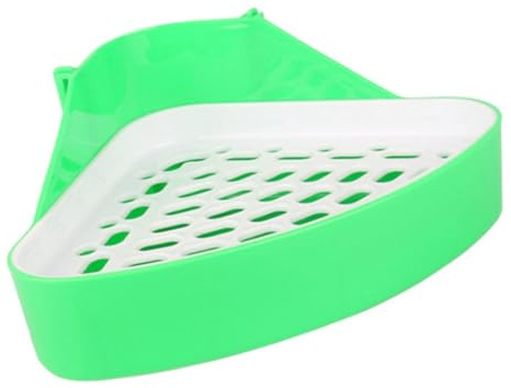 - Inodoro de conejo - Pet Potty Inodoro esquinero más grande | Orinal Entrenador esquinero Ropa de cama para animales pequeños