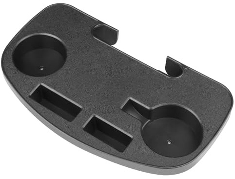 Flexzion Zero Gravity Chair Cup Holder Tray, Side Tray for Zero Gravity Chair, Universal Clip-On Camping Chair Cup Holder Attachment with Phone Slot and Snack Tray for Lawn Chair, Medium