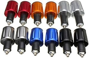 JenNiFer 7/8 Pouce 22 Mm Poignées Universelles De Guidon De Moto Prise Poids Poids De La Poignée Anti-Vibrations - Noir