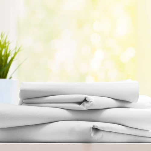 Burrito Blanco Drap de Dessus d'hôtellerie G12 Lisa 100 % Coton pour lit Simple de 160x 275 cm | Drap Plat 90 Blanc