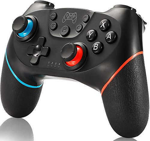 SPGOOD Wireless Controller für Switch, Wireless Pro Controller fürfür Switch/Switch 2/OLED/Lite, Turbo Funktion Einstellbarer Dual Vibration 6 Achsen Gyroskop Joystick
