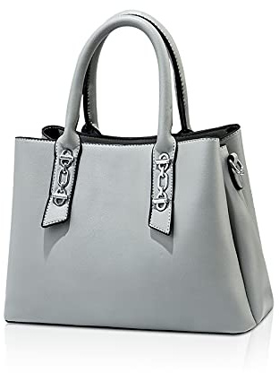 NICOLE & DORIS Henkeltasche Damen Umhängetasche Einfach Elegante Handtasche Stilvolle Schultertasche PU Leder Tote Bag Casual Frauen Tasche Top Griff Mittlere