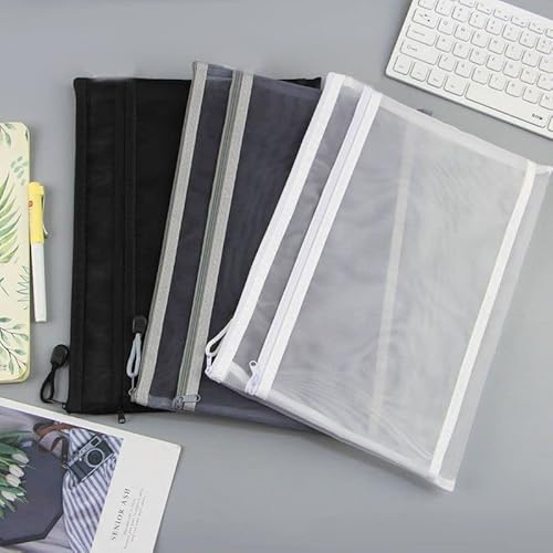 Lot de 9 pochettes de rangement tissu zippée multifoncionnels pour les soins, les maquillages,les jouets et les fournitures de bureau, 3 tailles, Trousse Zippé Organisateur, sacs de rangement