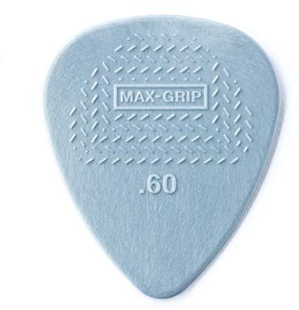 JIM DUNLOP - 449F060 24er-Pack Max-Grip Nylon Standard Plektren 0,60 mm, grau