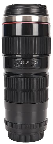 Camera Lens Coffee Mug, Stainless Steel Camera Lens Cups, Travel SLR Camera Cup, 10oz Travel Tumbler Cup, Photographer Camera Mug Coffee for Home Supplies,Birthday,Xmas