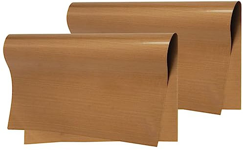 CIYODO Tapis de Cuisson Antiadhésif en Ptfe Résistant Déchirure, Doublure Lisse Réutilisable pour Moule à Gâteau, Lot de 2 Feuilles pour Pâtisserie Four