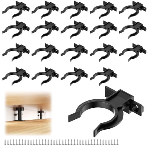 20 Stück KüChen Sockelleisten Clips, Küchensockel Befestigung Clips KüChe Sockel, Sockelleiste KüChe Clips Mit 50 Schrauben, KüChe Sockel Clips, Bad Sockelhalterunge FüR 32-36mm KüChenfüße