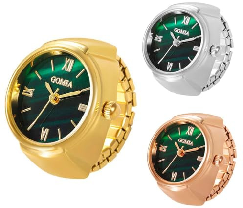 Weicam 3Pcs Elegant Finger Watch Set for Women Wholesale Stylish Adjustable Ring Watch