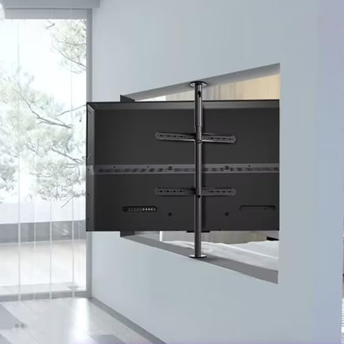 GUODDM LCD TV Um 360 Grad Drehbarer Rahmen - Aufgehängter TV Schrank – Bodenständer Drehbares Trennwand Rack, Drehbarer TV-Schrank, Drehbare Basis, Passend Für 32-75 Zoll Bildschirme(595-850mm)
