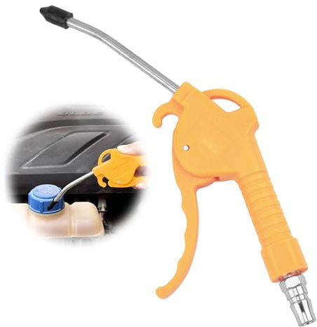 Pistolet Soufflette Air Comprimé Professionnel - Fabriqué en Italie, Extension en Aluminium, Connecteur 1/4 UE, Pression Max 12 BAR, Idéal pour Atelier