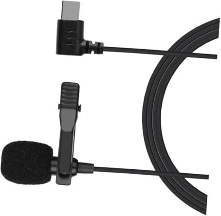 VICASKY 1stück Mini Kondensatormikrofon Tragbares Clip Lavalier-mikrofon Mit Type-c Kabel Für Vlogging Interviews Und Live- Geräuschunterdrückung Und Einfache Befestigung