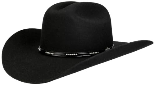 Stetson Llano 4X Westernhut Cowboyhut Herren Winter Made in USA schwarz 59 cm