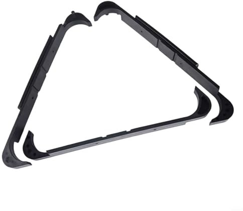 snowchecking Dual-Purpose Billiard Ball Rack 15-Ball Triangle 9-Ball Diamond Rack For 2-1/4 Inch Balls Pool Table Accessory