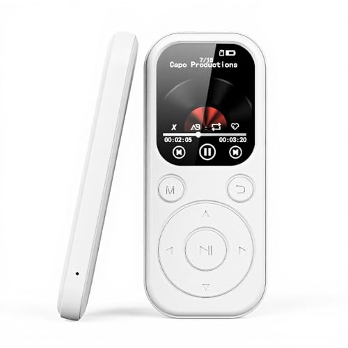 Lettore MP3, Lettore Musicale con Bluetooth 5.4, Lettore Musicale Portatile con Altoparlante Incorporato, Godendo la Tua Musica Digitale e gli Audiolibri in (con 64 g di piccoli