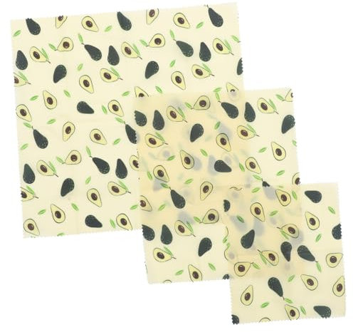 SEWOART Beeswax Food Wraps Reusable Bread Sandwich Covers Washable Natural Cotton Beeswax Perfect for Kitchen Storage