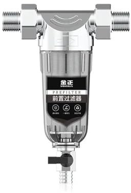 TIEOAXFT 5000L/H Water Purifier Backwash Prefilter Water Filter 40um Central Prefilter Purifier System Backwash Stainless Steel Mesh(A)