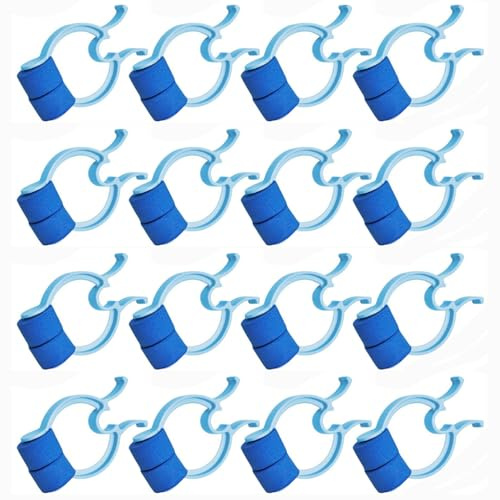 Bessy shop Morsetti di Arresto del Naso,16 Pezzi Clip per Naso in Schiuma di Plastica,Tappi Naso Nuoto,Fermasangue Nasale Resistenti per Adulti e Bambini