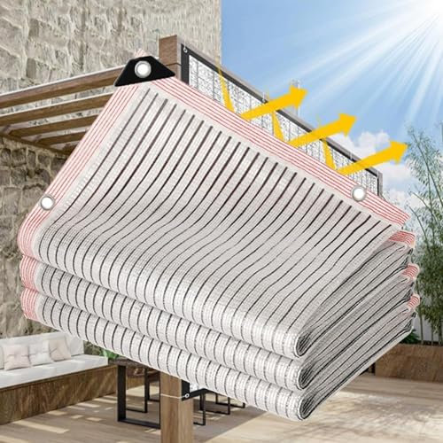 75% Schatten Alufolien-Sonnenschutznetz für Garten, Pflanzen, Auto und Outdoor – UV-Schutz, Hitzebeständig, Lichtschutz für Sukkulenten und Landschaftsbau
