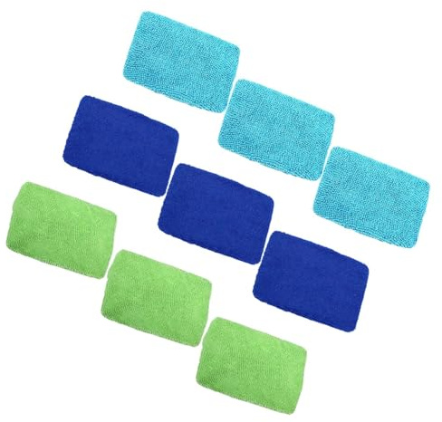 HOLIDYOYO Cloths Improving Cleaning Car Replacement 9pcs Window Microfiber and Removing Square Cleaner Tool for Safety Auto Windshield Water Stains Driving