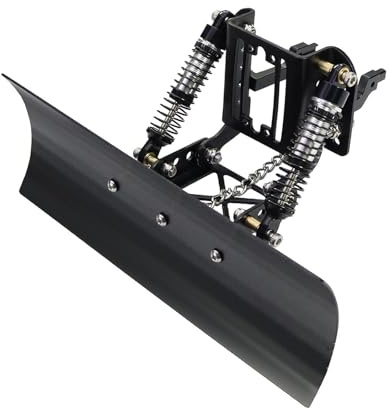 kowaku Pala de Nieve Quitanieves de Metal Cuchilla Frontal Accesorio para Coche RC Fabricada en Aleación de Aluminio Resistente Adecuado para Modelo Crawler, Negro