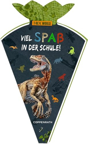 Mini-Schultütenbuch – Viel Spaß in der Schule!: T-Rex World: Mal- und Eintragbuch zum Schulstart für Dino-Fans, für Einschulung und Schultüte (Alben & Geschenke für Kinder)