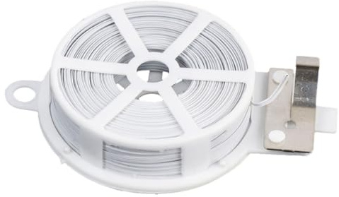 CHILDWEET 3 Pezzi Filo da Giardino in PE Bianco per Legare Piante e Grondaie, Resistente e Flessibile, per Giardinaggio e Piante Rampicanti