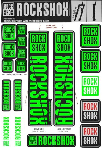 ROCKSHOX Adesivo Sid e steli 35 Verde