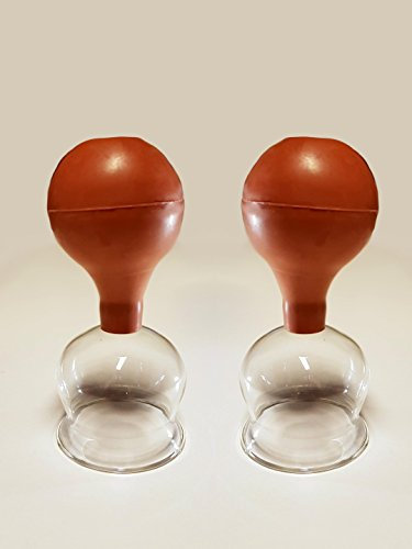 Schröpfglas mit Saugball 2x 6cm