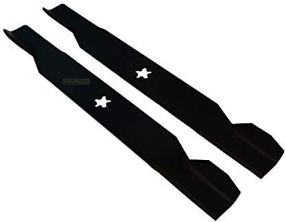 2 x 46 cm (36 inches) lawn tractor blade set for AYP, Husqvarna, Roper, Partner, Viking, Elektrolux, MC Culloch with 5-star bore