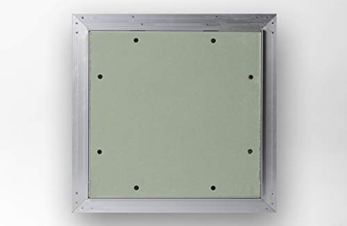 AKIFIX NAMCP04032QCP - Jarra de inspección de cartón yeso, con marco de aluminio remachado, placa de 15 mm, tamaño estándar, 30 x 30 cm