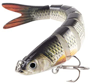 TUXIBIN Angelköder, Kunstköder, Spinnköder, Fische Angeln Set, Wobbler Jerkbait, Rotauge Köder für Hecht Barsch Zander, Angelset, Angelhaken 1-1