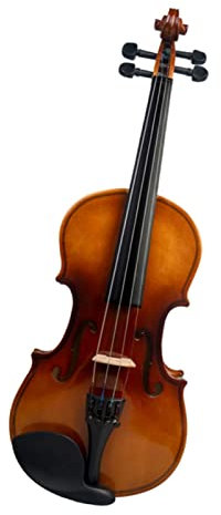 Violine Anfänger 4/4-1/8 Hochglanz-Ahorn-Akustik-Violin-Kit Mit Violine + Brasilholz-Bogen + Steg + Kolophonium + Segeltuchkoffer Schülergeige (Color : 4-4)