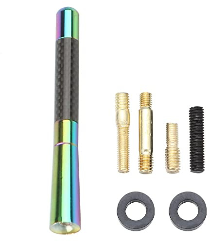 MOCNT Universal Auto Antenne Kfz Antenne Haifischflosse Dach Autoantenne Stabantenne AM/FM Radiosignal Antenne Empfänger Dachantenne Wasserdicht Aluminium 12cm Bunt