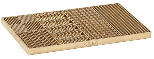 Kidia Ice Mold Moule à Glace Professionnel en Laiton avec 5 Motifs pour Glace Claire