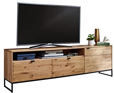 Woodroom Siona TV-Kommode, Eiche massiv geölt, BxHxT 180x57x40 cm
