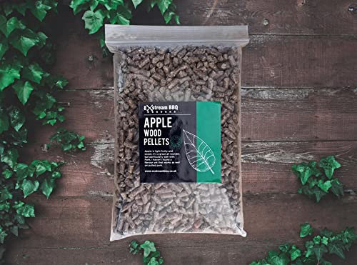 Exstream BBQ Apple 1 Litre (Approx 740g) Pellet For Use With Ninja Woodfire Grill - Resealable Bags
