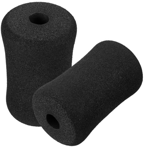 2 Stücke Rollen Pufferrohr Schaumstoff Fitnessgeräte Ersatzteile für Pufferrohre Abdeckungen für Beinverlängerungsmaschinen und Fußpolster für Effektives Bauchmuskeltraining