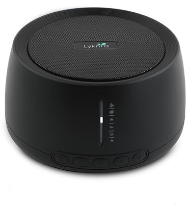 Lyknya Macchina Rumore Bianco, Macchina del Rumore Bianco per Bambini con 30 Suoni Rilassanti, inclusi il Rumore Bianco e Suoni Naturali, Macchina rumori bianchi per neonato portatile con Bluetooth