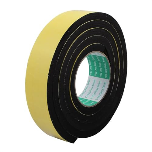Recogwood Ruban adhésif en mousse 40 mm x 10 mm x 2 m | 2 m de long Ruban d'étanchéité pour isolation de fenêtre, porte, réduction du bruit et protection contre la poussière