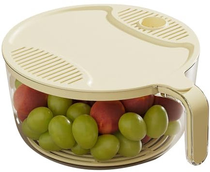 Scodella per Lavare il Riso, Verdura, Frutta, Pasta, Colino da Cucina, Scolapasta da Cucina in Plastica Efficiente, Facile da Usare, di Grande Capacità, per Alimenti Vegetali