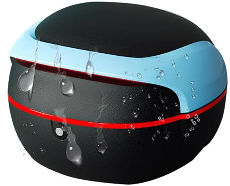 Universal Baúl De Moto Scooter Maleta, ABS Maletero De Moto Viajar Caja De Cola Con Candado De Seguridad, Impermeable Caja Superior De Motocicleta Para Almacenamiento Casco Equipaje Grande(Color:E)